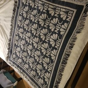 NBC Peacock Woven Tapestry Blanket